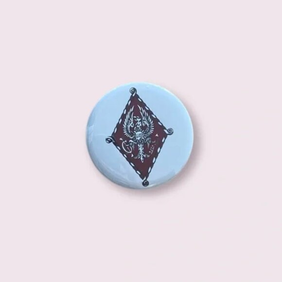 Pi Beta Phi Crest Button Pin - Picture 1 of 3